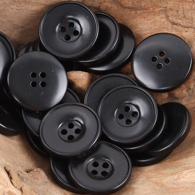 Bowl-Shaped Round Tagut Nut Buttons for Sweater Cardigans - 10pcs