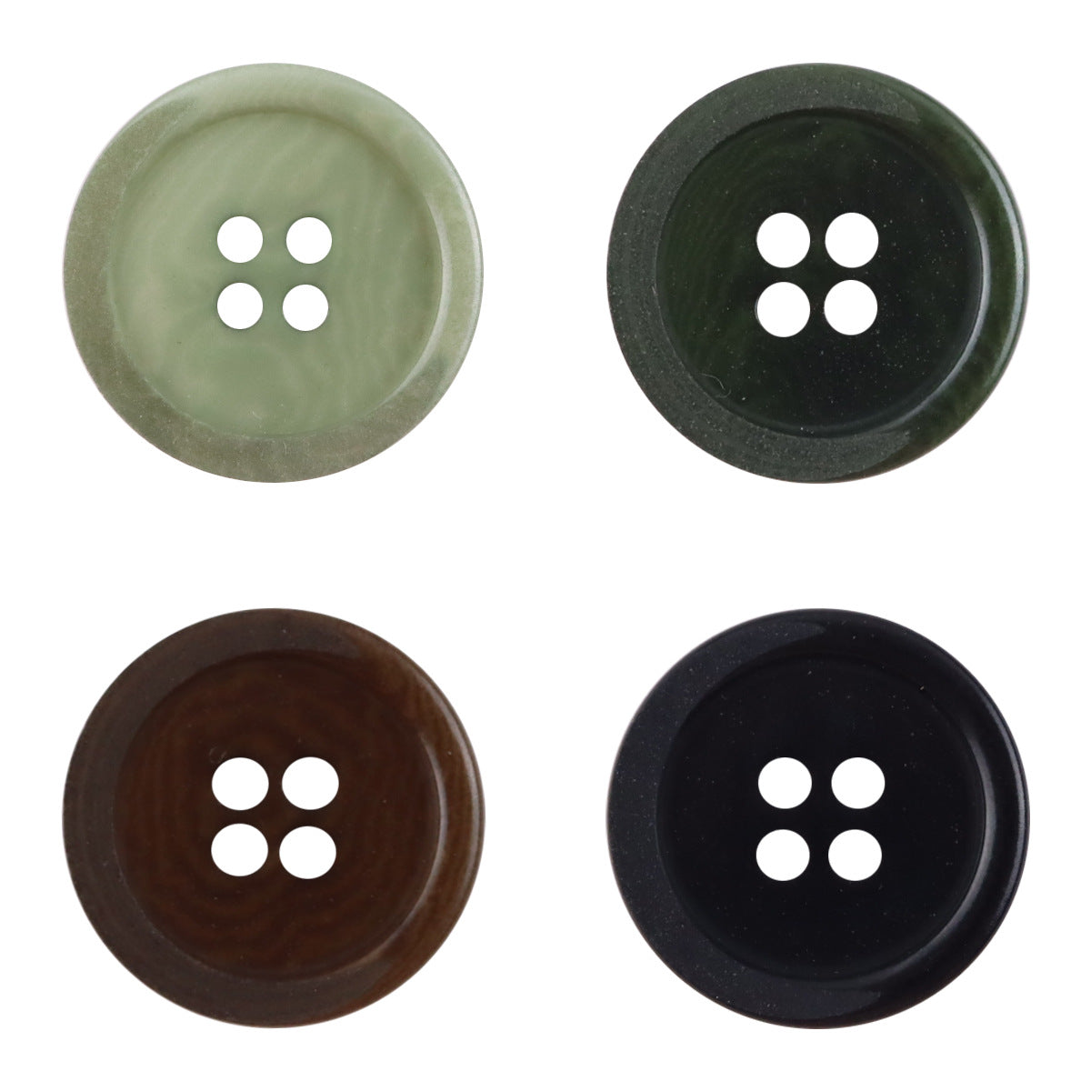 Green Natural Tagut Nut Buttons for Men's Formal Suits 10pcs