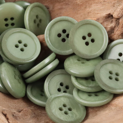 Green Natural Tagut Nut Buttons for Men's Formal Suits 10pcs