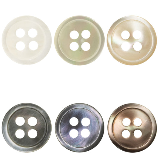 Boutons en coquille de tarot ronds 11,5 mm 10 pièces