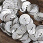 Retro Irregular Curved Matte Metal Buttons 10pcs