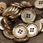 Irregular Wheat Spike Metal Buttons 4 hole,10pcs