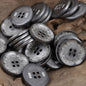 Irregular Wheat Spike Metal Buttons 4 hole,10pcs