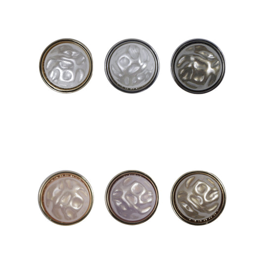 11.5mm Chinese Style Metal Base Buttons for Hanfu Skirt 10pcs