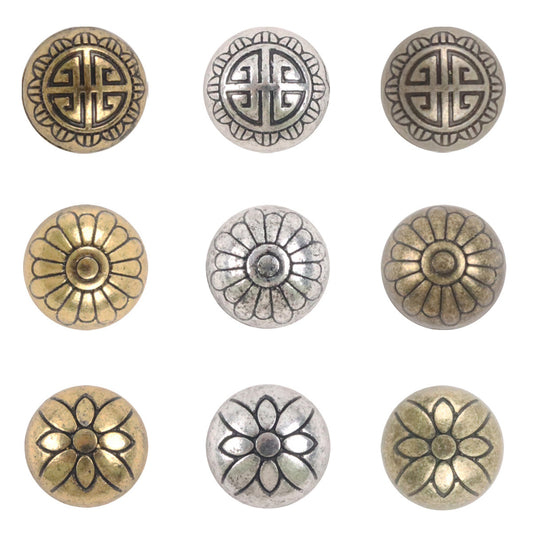 11.5mm Chinese Metal High-Foot Shank Buttons 10PCS