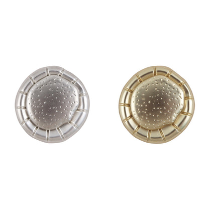 Matte Gold Silver Fashion Metal Buttons 10pcs