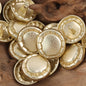 Matte Gold Silver Fashion Metal Buttons 10pcs