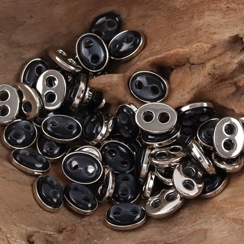 Pig Nose Resin Metal Buttons for Children's Shirts Sweaters10pcs