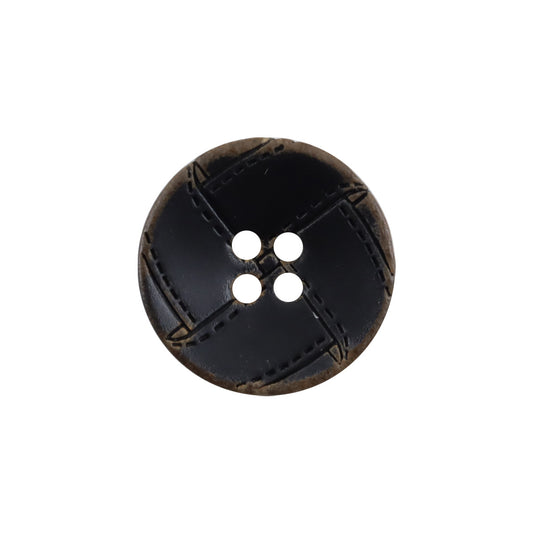 Burnt Natural Horn Buttons for Retro Trendsetters Jackets 10pcs