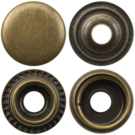 Brass Snap Stud Buttons for Denim Clothe,20pcs