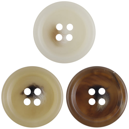 Resin Buttons for Light Khaki Cargo Pants and Casual Trousers 30pcs