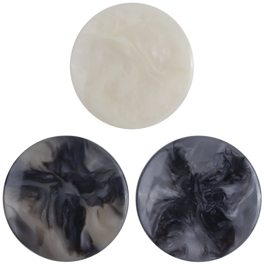 Ceramic Marble Pattern Shank Resin Buttons for Autumn Coats 10pcs