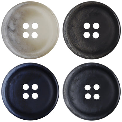 Vintage Gradient Double-Sided Resin Coat Buttons,20pcs