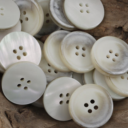 Vintage Gradient Double-Sided Resin Coat Buttons,20pcs