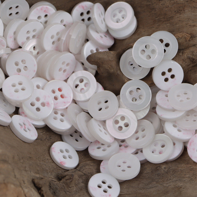 11.5mm Resin Buttons Wide Edge for Children's Knitwear Dresses 100 Pack