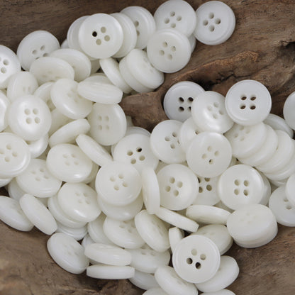 Classic Black and White Resin Buttons for Shirt Suit,100PCS