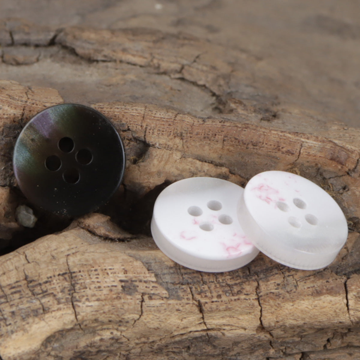 Gear 11.5mm Round 4-Hole Resin Decorative Buttons 50pcs