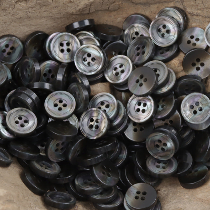 Gear 11.5mm Round 4-Hole Resin Decorative Buttons 50pcs