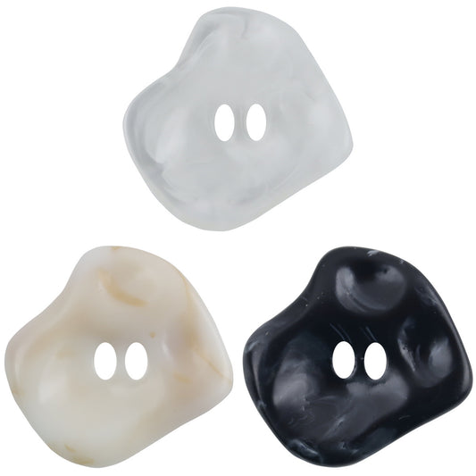 Halloween Mischief 2-Hole Resin Buttons for Spooky Crafts 10pcs