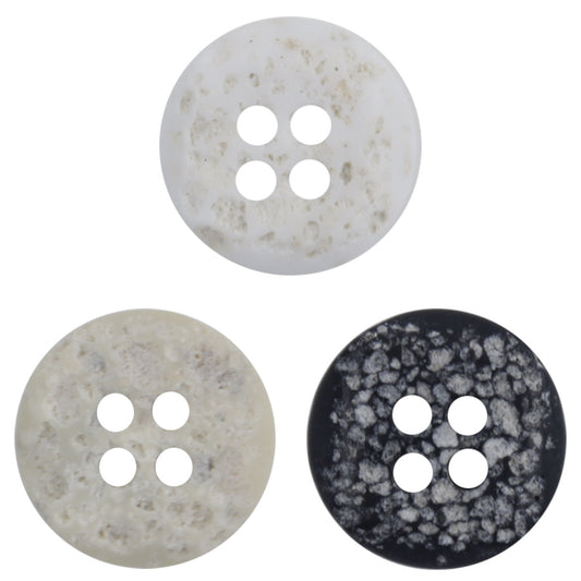 Moon Surface Texture Resin Buttons for Children DIY Crafts 50pcs