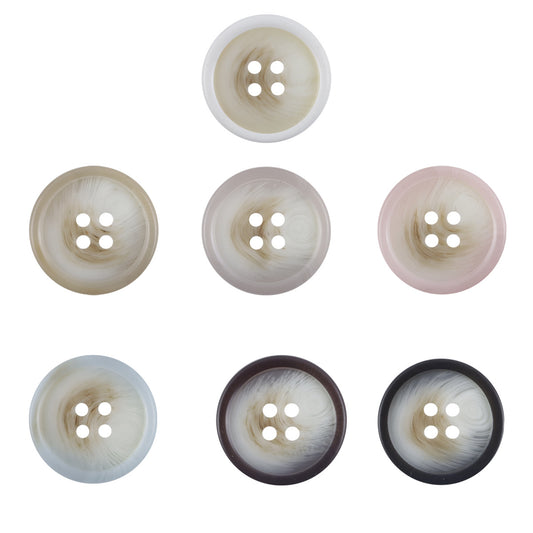 Colorful Cherry Blossom Resin Buttons for Children's Shirts,20pcs