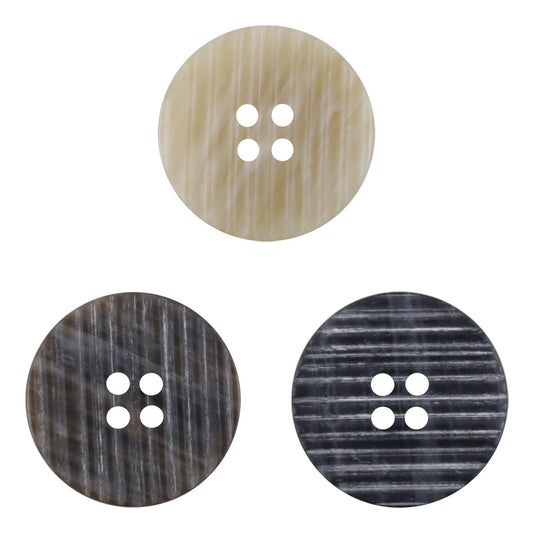 Flat Beveled Irregular Imitation Wood Grain Resin Buttons,20pcs