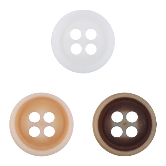 Boutons en résine orange dégradé de 11,5 mm pour chemises d'enfants, pack de 60