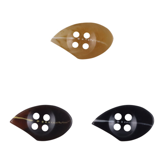 Irregular Drop-Shaped Resin Buttons,20PCS