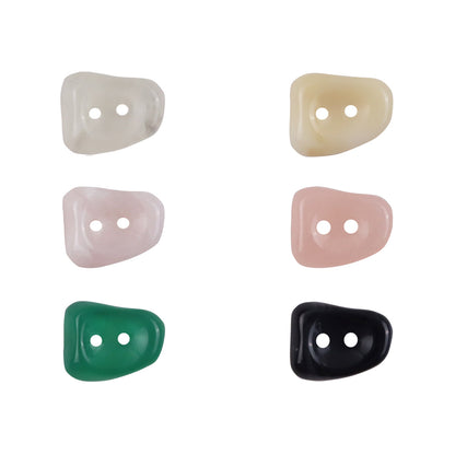 Boutons en résine imitation jade à 2 trous pour chemises et pulls, 10 pièces