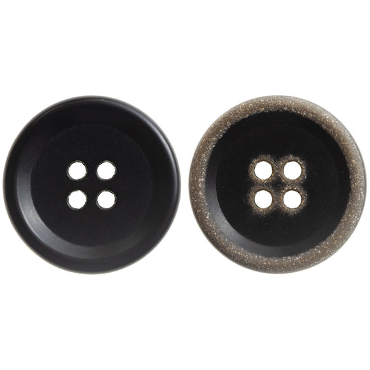 15-20mm Black Vintage Urea Buttons for Jackets and Casual Pants 10pcs