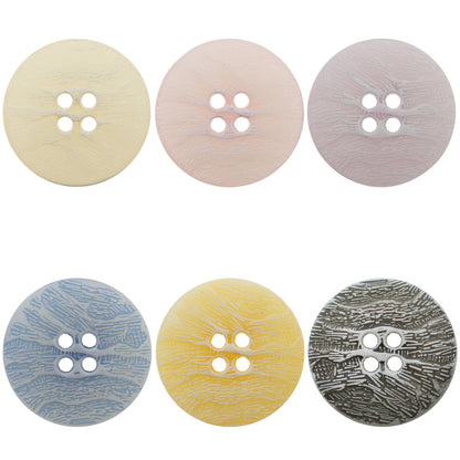 Flat Imitation Bark Distressed Wallpaper Texture Urea Buttons - 20pcs