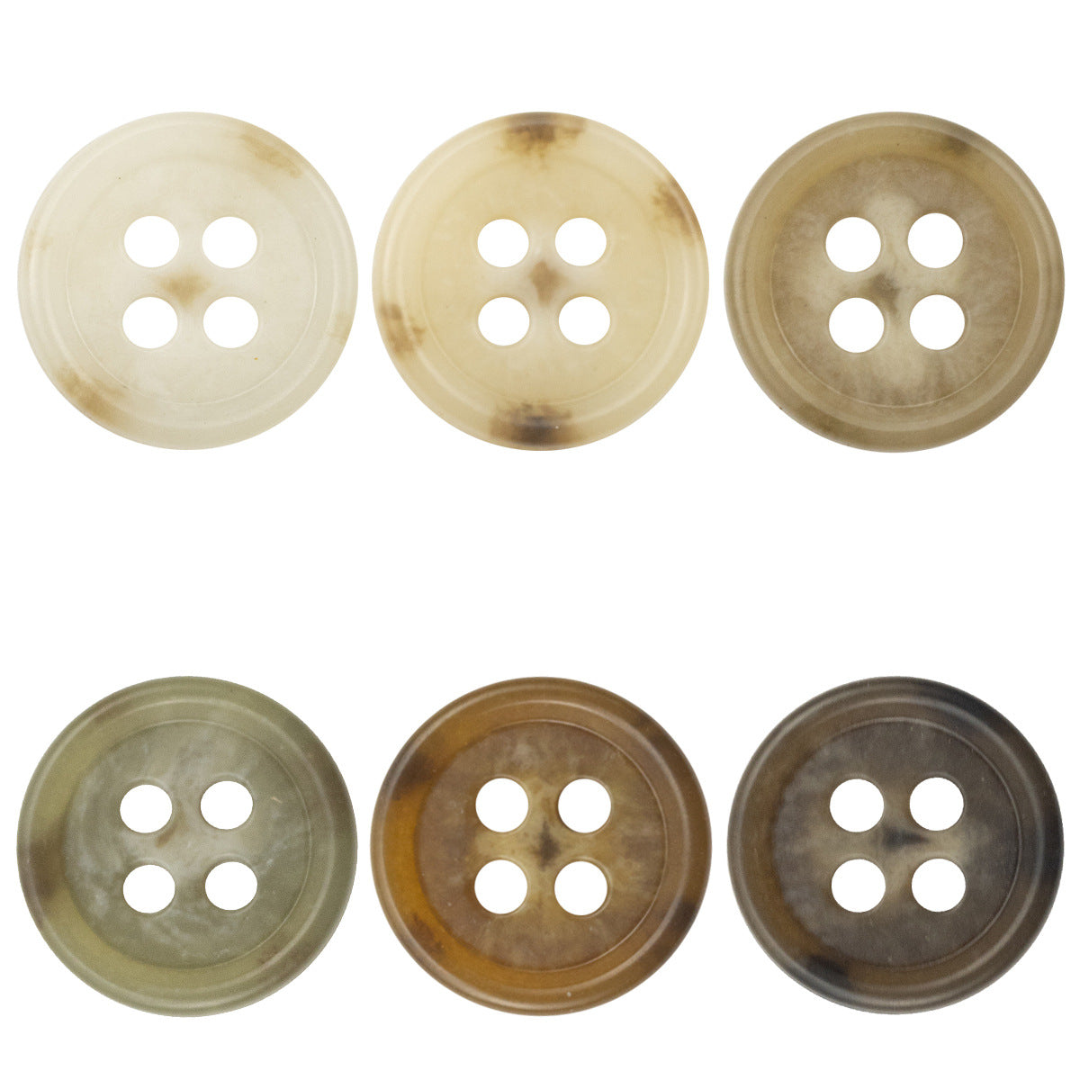 Round 4 Hole Baby Shirt Urea Buttons,60 Pack