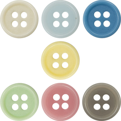 Boutons en résine urée de couleur bonbon de 11,5 mm en vrac pour bébé, paquet de 70