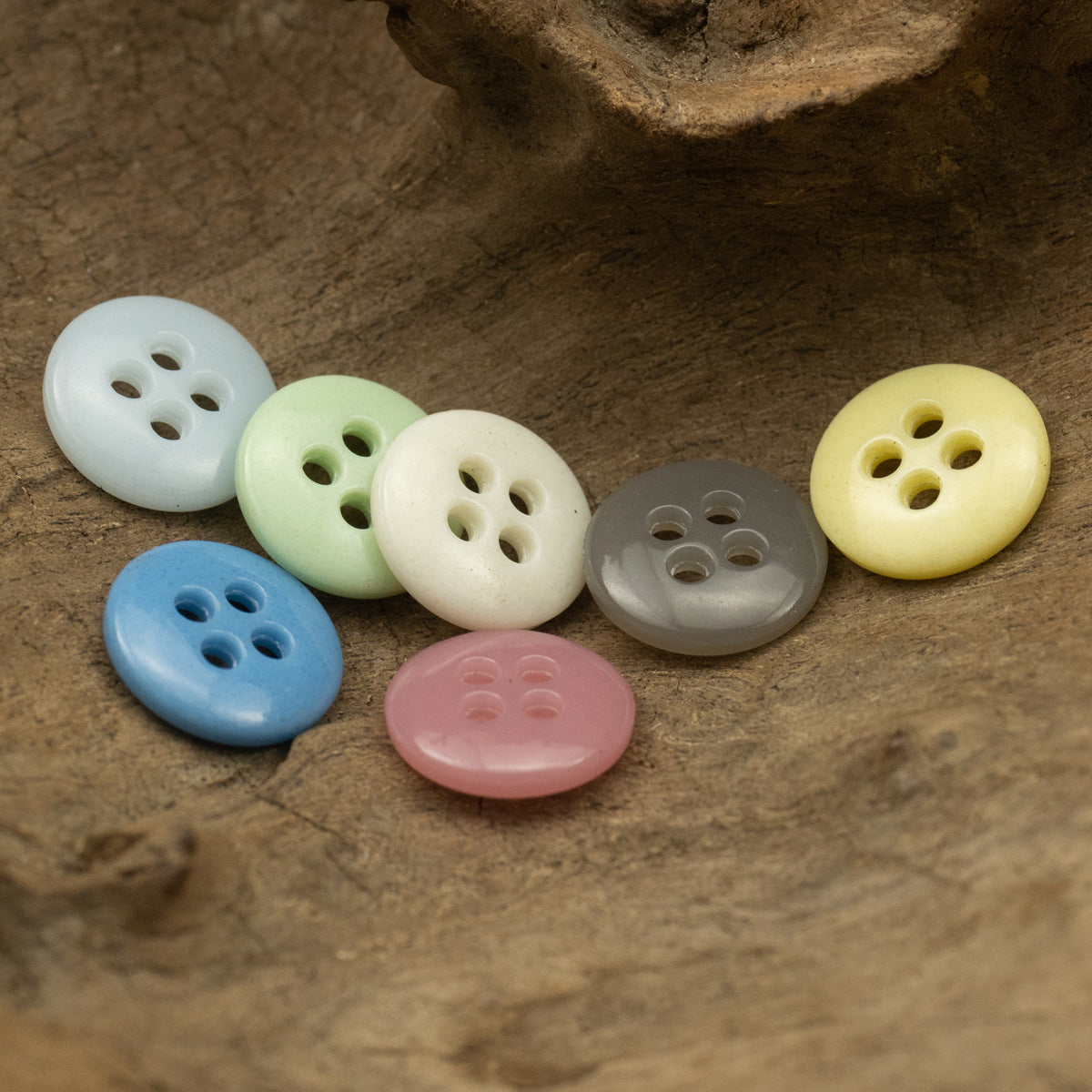 Boutons en résine urée de couleur bonbon de 11,5 mm en vrac pour bébé, paquet de 70