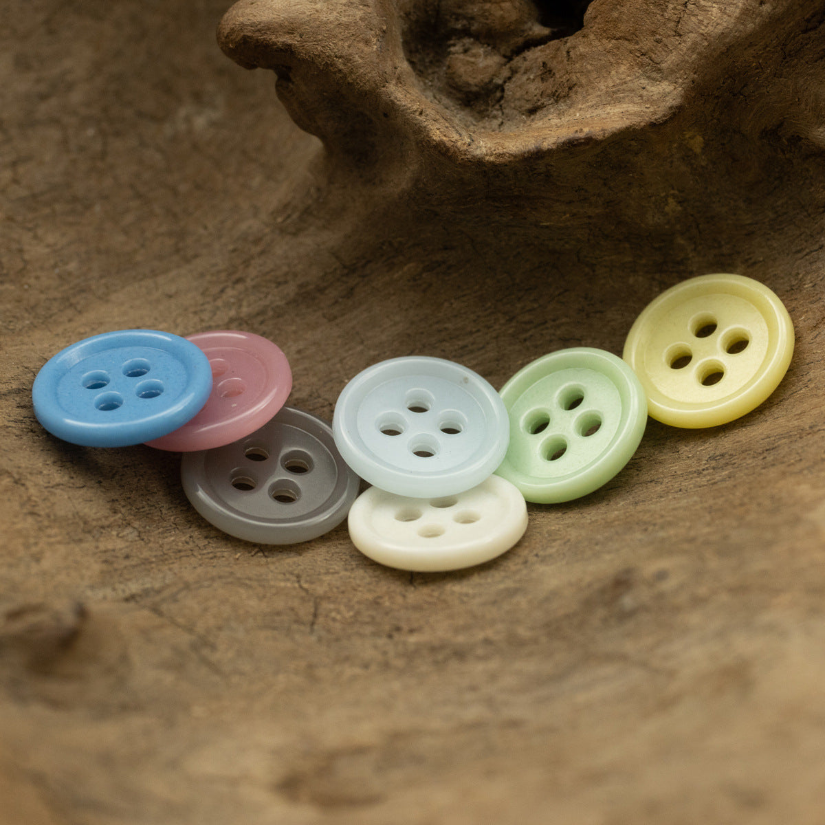 Boutons en résine urée de couleur bonbon de 11,5 mm en vrac pour bébé, paquet de 70