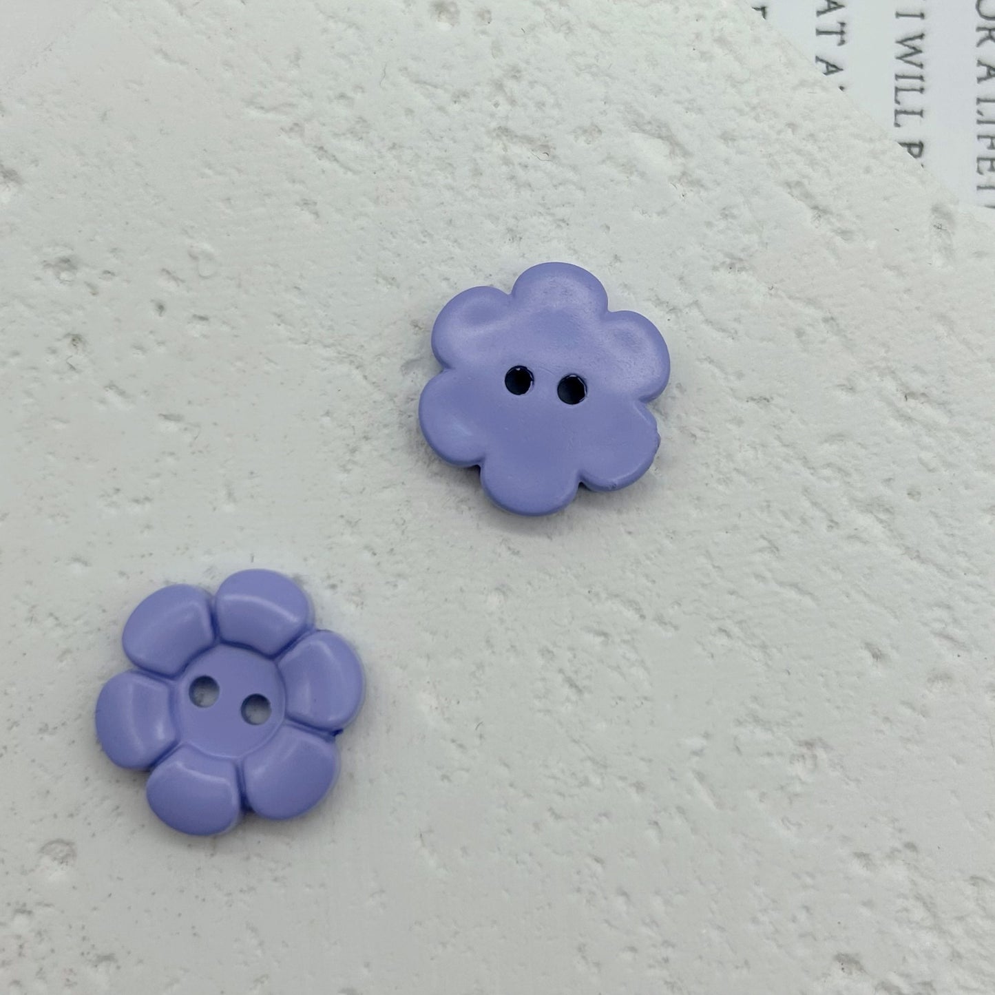 11.5mm Colorful Plastic Flower-Shaped Two-Hole Buttons for Children's Clothing 100PCS