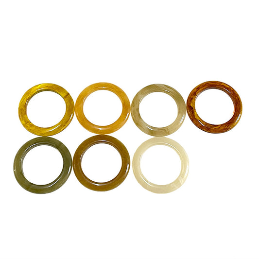 25-50mm Inner Diameter Fashion Resin Ring Buttons for Coat Shoe Bag 98 Pack