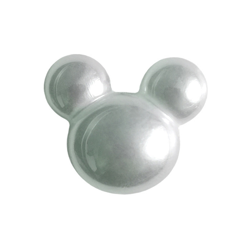 Botões de Plástico de Coelho de Desenho Animado e Mickey Mouse de 16mm com Pinos de Metal 50pcs