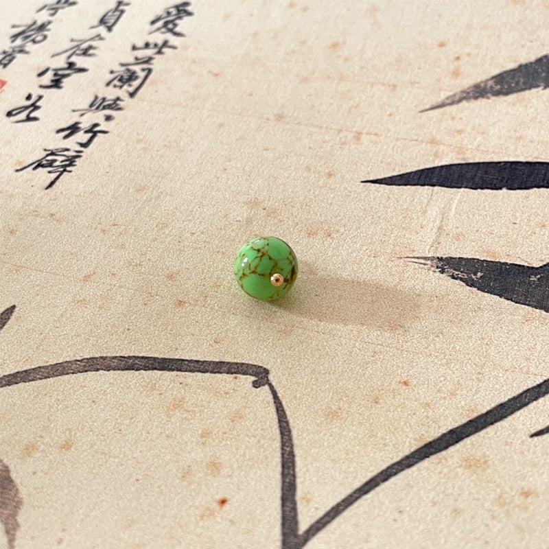 10mm kinesiske jadeknapper for cheongsam, tangdrakt, hanfu 50 stk