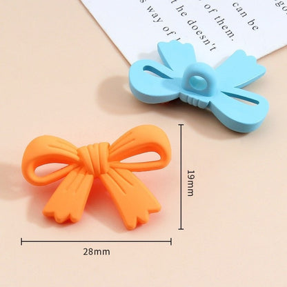 28mm Macaron Boog Plastic Knopen voor Kinderkleding Haaraccessoires 54 Pack