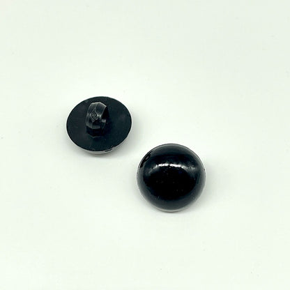 7.5 - 30mm Black and White Plastic Mushroom Buttons with Shanks for Sewing