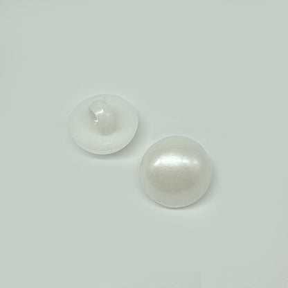 7.5 - 30mm Black and White Plastic Mushroom Buttons with Shanks for Sewing