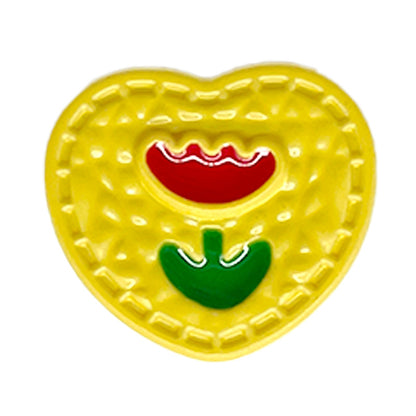 18/21.5mm Colorful Cartoon Heart-Shaped Plastic Buttons for Children's Clothing 196 Pack