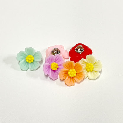 14mm Bunte blumenförmige Kunststoffnähknöpfe mit Stegen 210er Pack