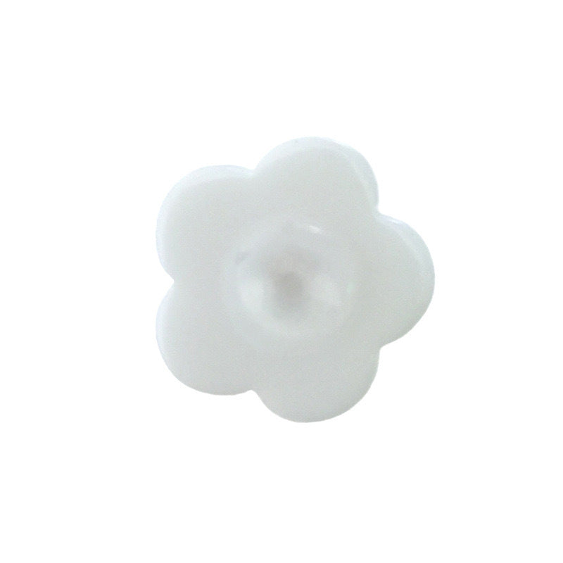 11.5mm Black and White Plum Blossom Buttons with Shanks for Shirts and Dresses 50pcs