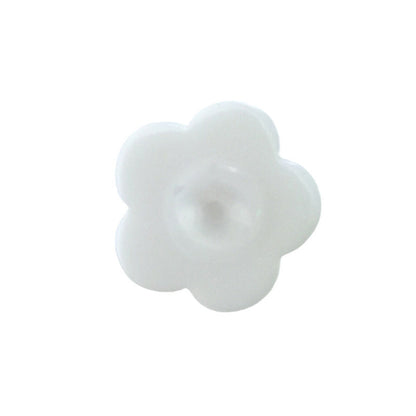 11.5mm Black and White Plum Blossom Buttons with Shanks for Shirts and Dresses 50pcs