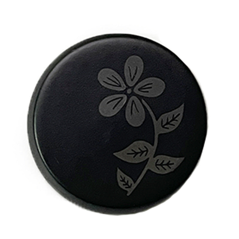 18/23/25mm Round Resin Buttons with Laser Cut Flower Pattern Metal Shanks for Coat 20pcs