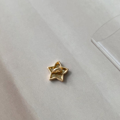 Botones decorativos de metal combinados de estrella y luna de 12 mm para puños de camisa, 30 piezas