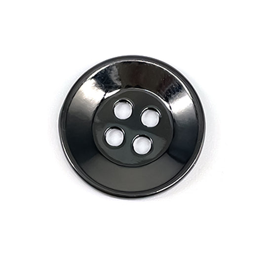 11.5-25mm Round Four-Hole Wide-Edge Metal Buttons for Shirt Cufflinks,Coats,Knitwear