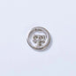 12.5/15mm Hollow Two-Hole Metal Buttons for Hand Sewing Shirts Sweaters 50pcs